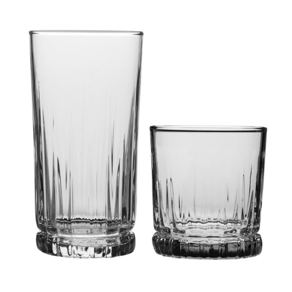 Anchor Hocking 16 Piece 208oz Glass Drinking Glass Glassware Set And Reviews Wayfair